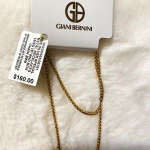 Giani Bernini Necklace 18K gold-plated sterling S